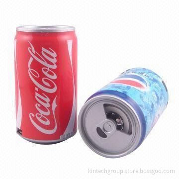 Portable Can Style Speaker for Promotional Gifts, Customized Logos Welcomed, Made of ABS Material